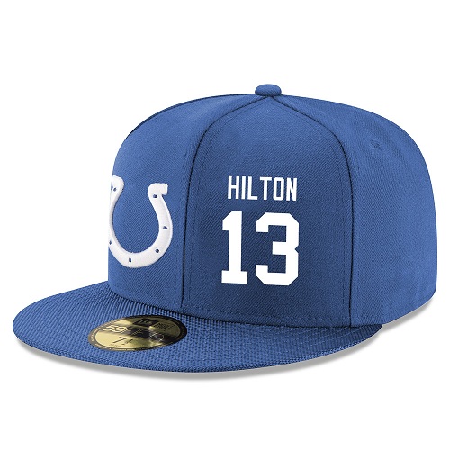 NFL Indianapolis Colts #13 T.Y. Hilton Stitched Snapback Adjustable Player Hat - Royal Blue/White